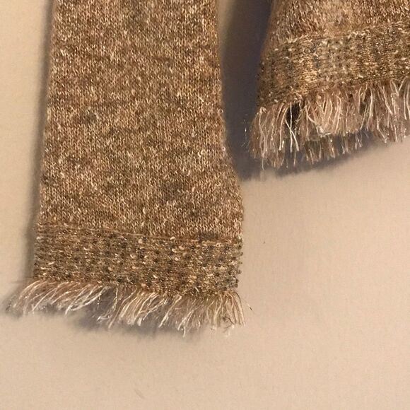 Kate Hill Gold Metallic Cardigan - Size Large - Picture 3 of 13